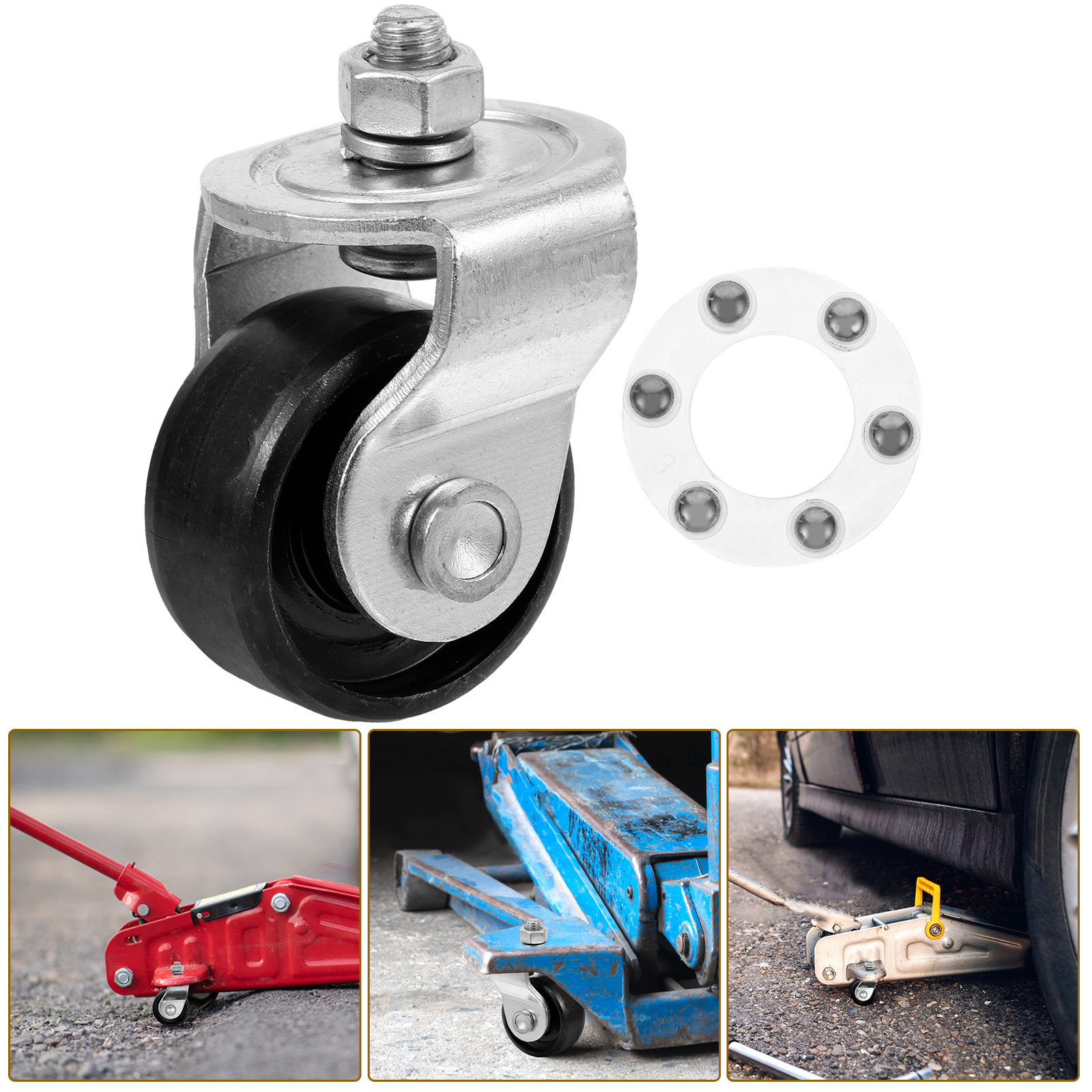 Car Jack - Roulettes de remplacement pour cric hydraulique